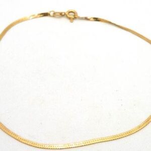 🆕 14k Gold Herringbone Snake Link Bracelet | 9.5 inches | 2mm Thick
